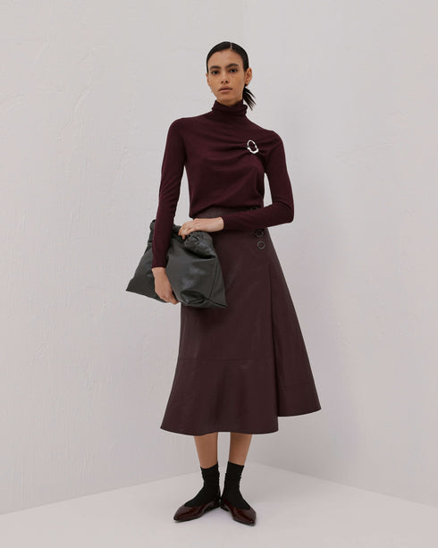 Faux Leather Skirt